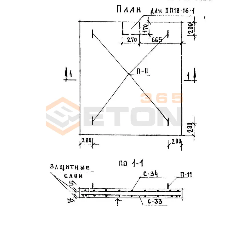 Плиты плоские Серия 86 и 85 П 21-18 м