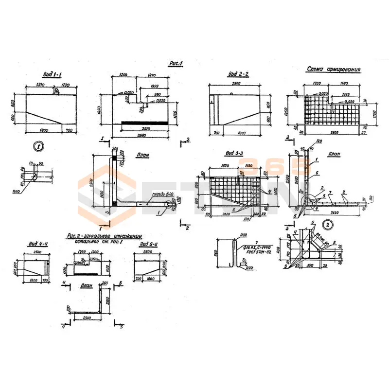 Блоки шкафных стенок Серия 3.503.1-79 БШ 27-3-1