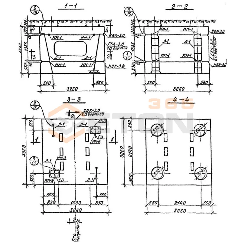 Камеры тепловые Серия 3.903 КЛ-13 Камера 3,0-3,0-2,0
