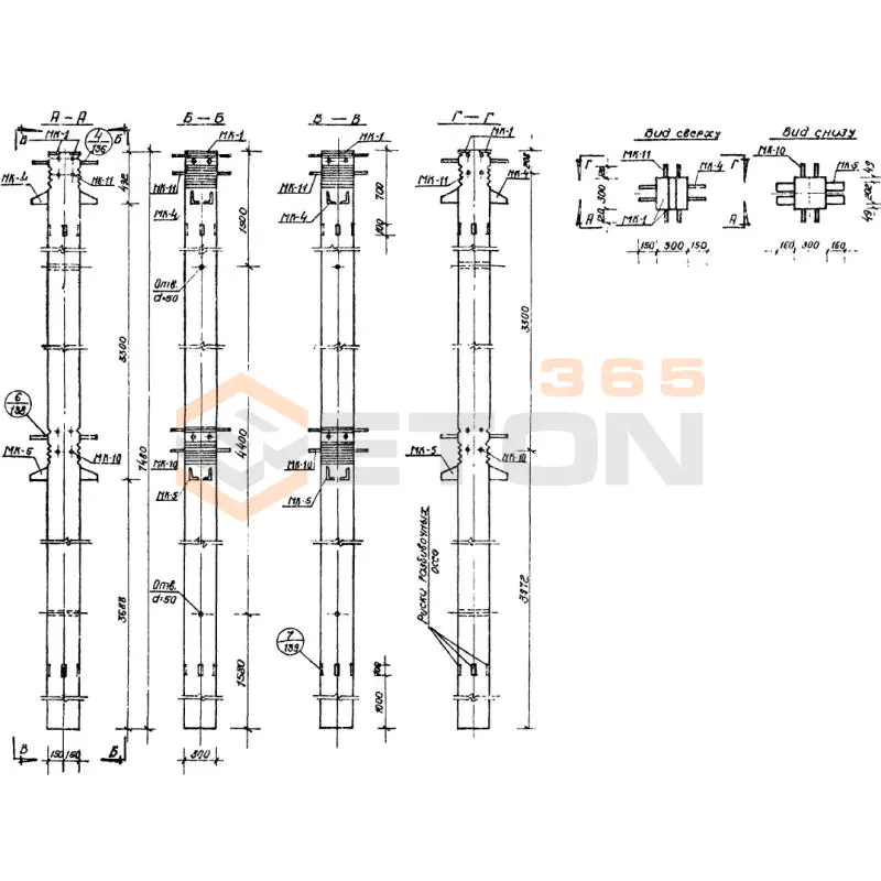 Колонны Серия ИИС 04-2 СКВ 1-16-75-3 (ИИС 04-2)
