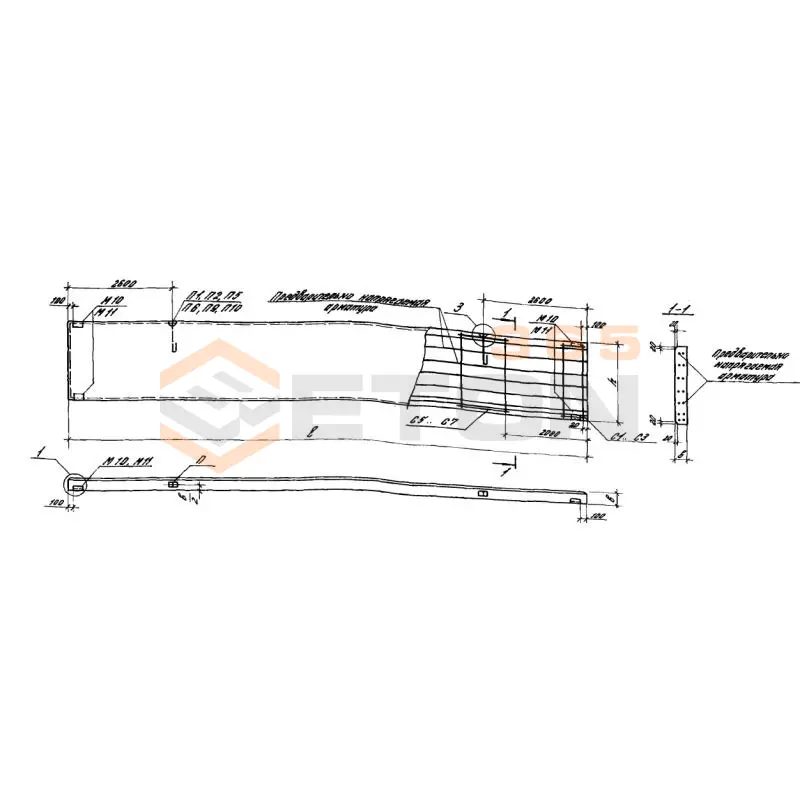 Панели стеновые Серия 1.432.1-22 ПС 120-18-25-4 АIIIв п-42 (1.432.1-22)