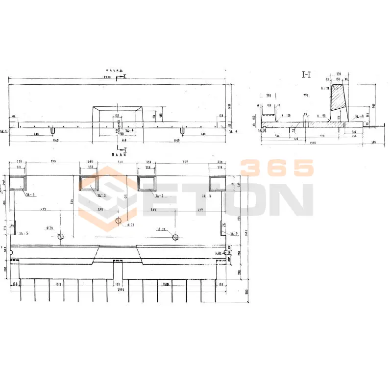 Блоки тротуарные Серия 3.503-14 ПТ 1