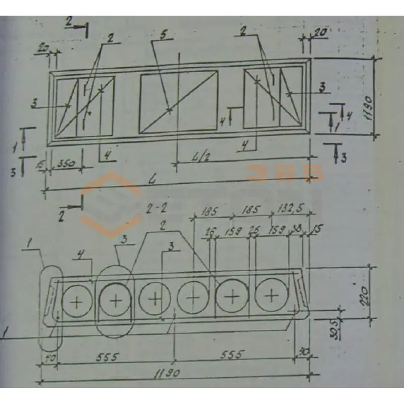 Плиты многопустотные Серия Б1.041.1-1.2000 ПК 63-12-12,5 Ат800 (Б1.041.1-1.2000)