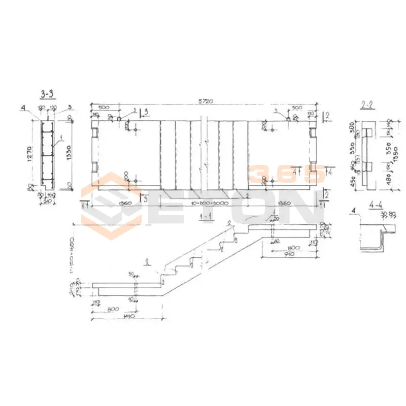 Лестничные марши Серия КУБ 2,5 ЛМ 16,5-13,5