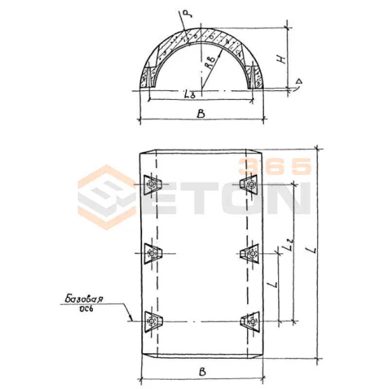Утяжелители железобетонные сборные кольцевые типа Проект 994 2УТК 1020-24-1
