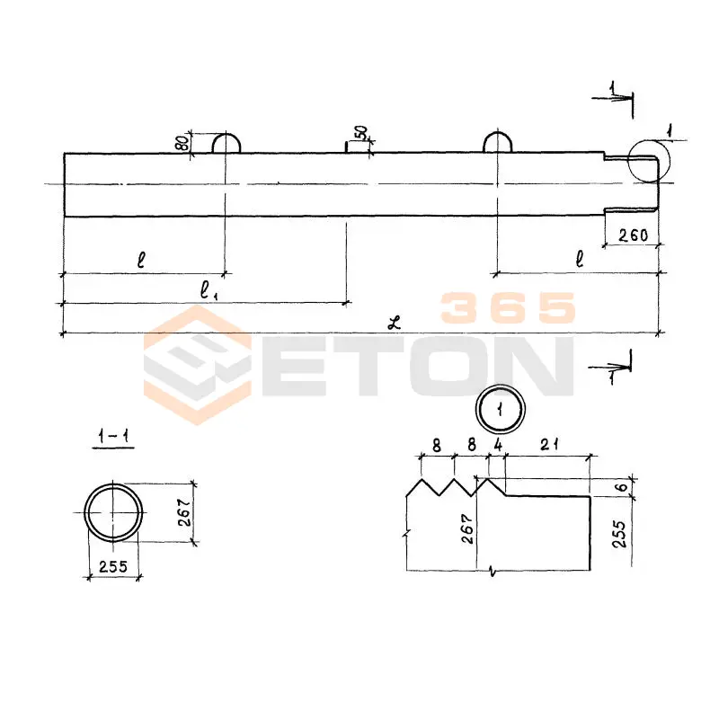 Сваи составные верхние Серия 1.011.1-7 С 5-30 вс