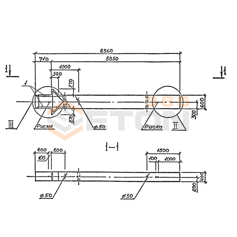Колонны железобетонные для многоэтажных зданий поперечного сечения 400*600 Серия 1.020-1/87 ( 1.020.1-7, 1.020-1/83, ИИ 04-1, 1.020.1-3пв ) 1КБД 60-2