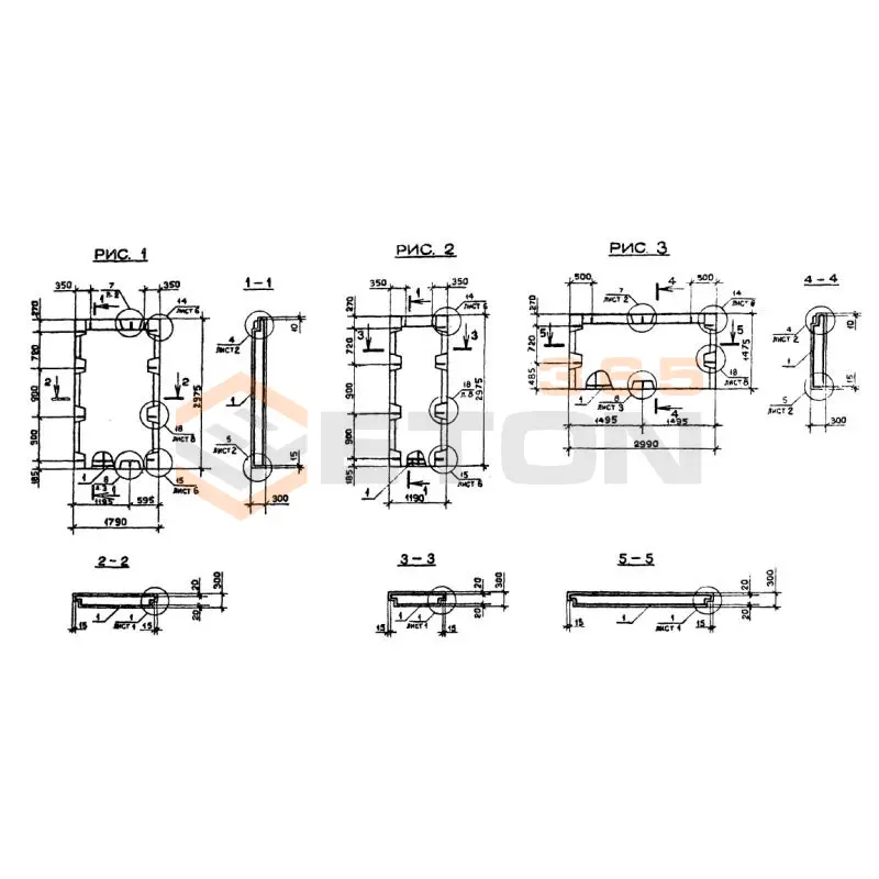 Панели наружных стен Серия 1.090.1-2с ПС 18-30-3 пс (1.090.1-2с)