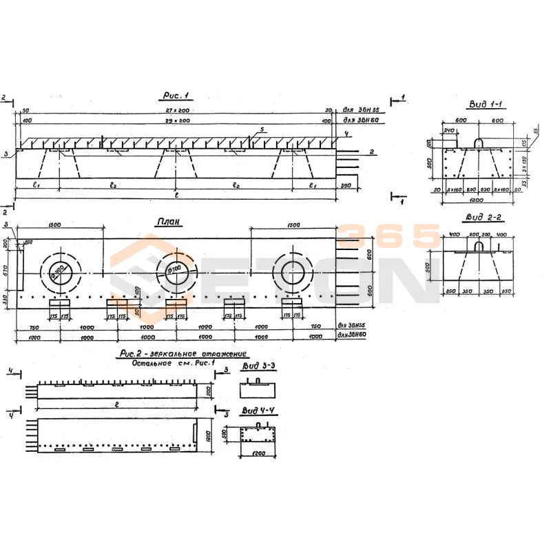 Блоки насадок Серия 3.503.1-79 3БН 60-1-2