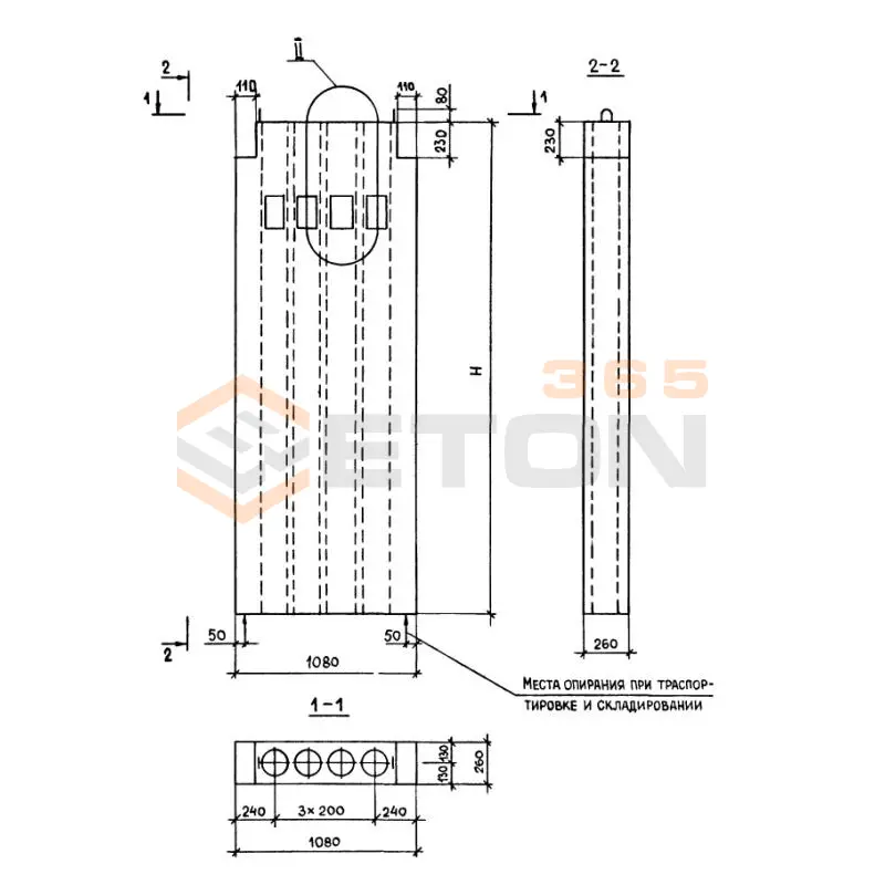 Блоки вентиляционные Серия 1.234.8-1 В 11-33