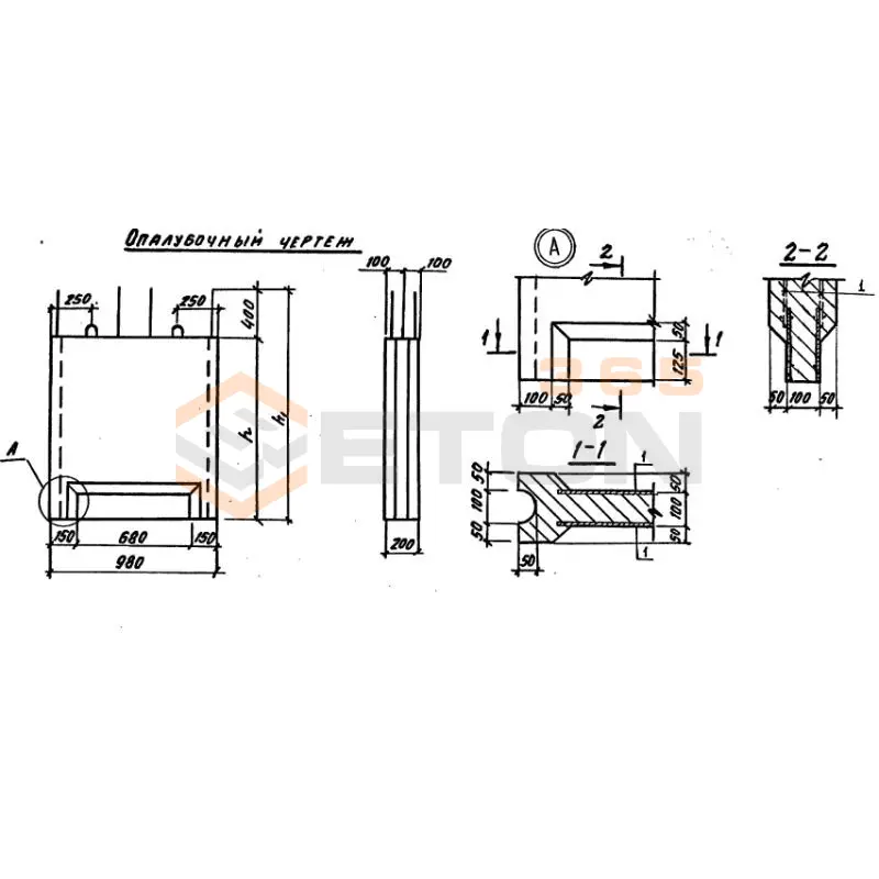 Блоки шкафной стенки Серия 3.503.1-100 БШ 10-11 тАII