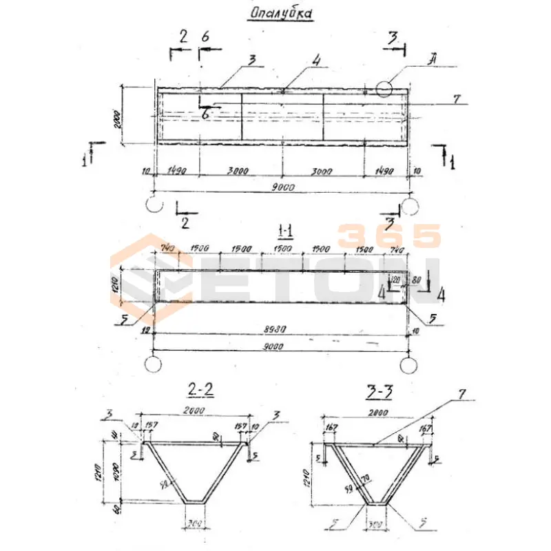 Складки Серия 1.266.1-3 СК 9-4 т
