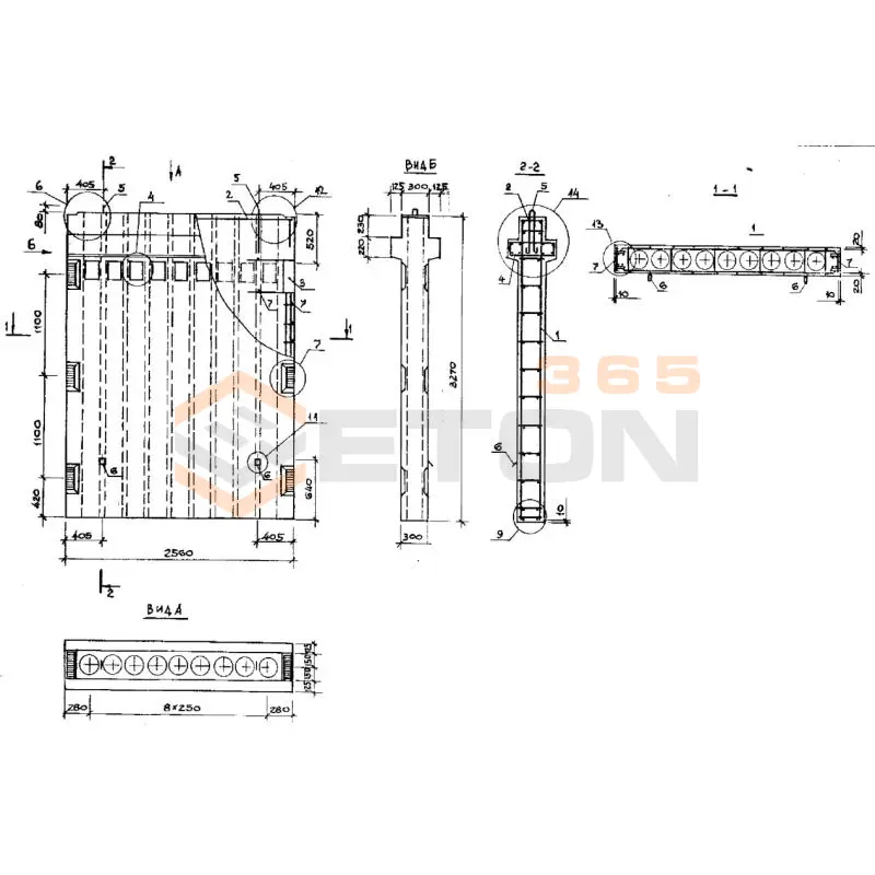 Вентблоки-диафрагмы жесткости Серия 1.034.1-1/90 2ВД 33-26-30
