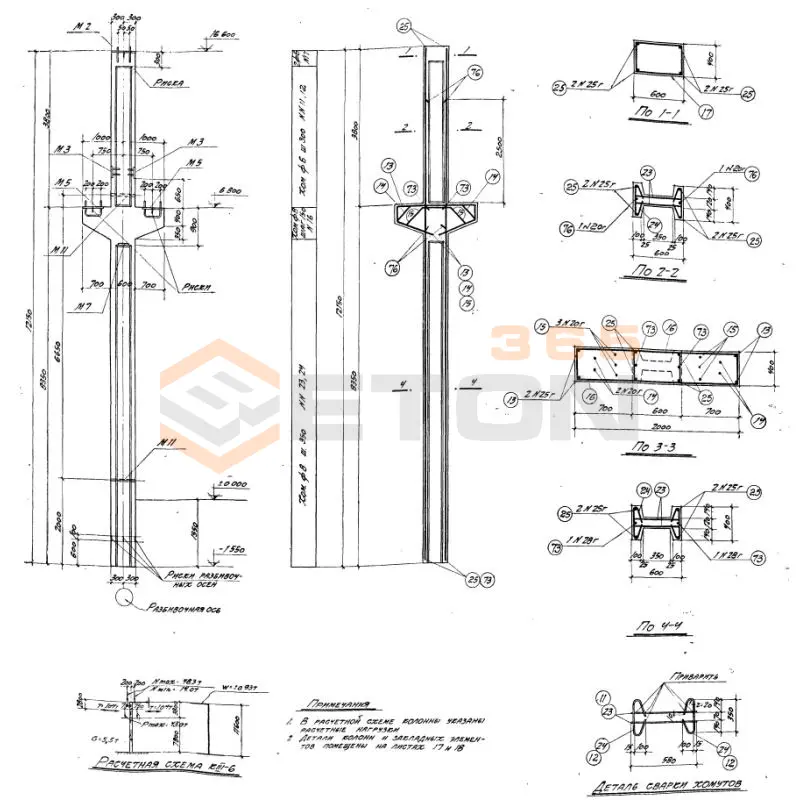 Колонны Серия КЭ 01-06 К III-6 б (КЭ 01-06)