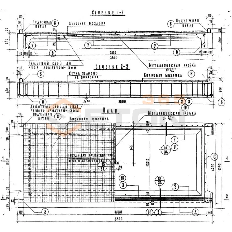 Лестничные площадки Альбом НК 33-07 ЛП 36-18 (Альбом НК 33-07)