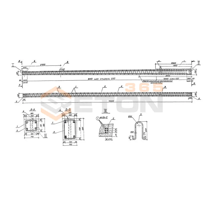 Стойки Серия 3.407-101 СНВп 3,2-11 (3.407-101)