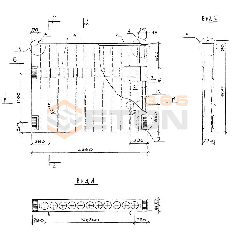 Вентблоки-диафрагмы жесткости Серия 1.034.1-1/90 ВД 20-26-26
