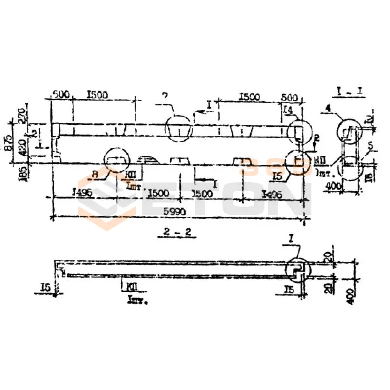 Панели наружных стен Серия 1.090.1-7с ПС 60-9-4 пс (1.090.1-7с)