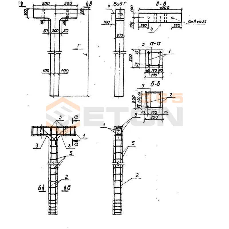 Стойки Серия 7.501-2 АС 1-1-25