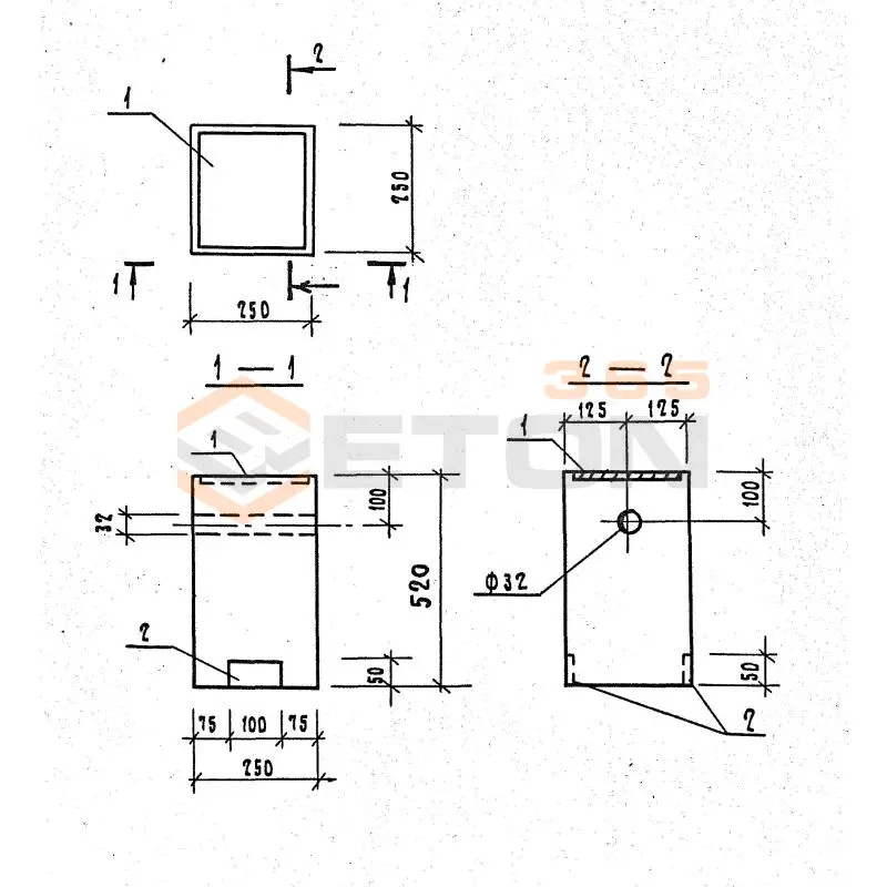 Тумбы Серия 1.189-6 ТЛ 5-32 (1.189-6)
