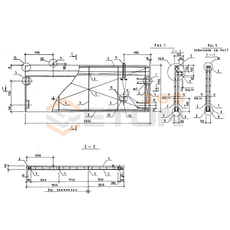 Диафрагмы жесткости Серия 1.220.1-3м 1Д 57-22 (1.220.1-3м)