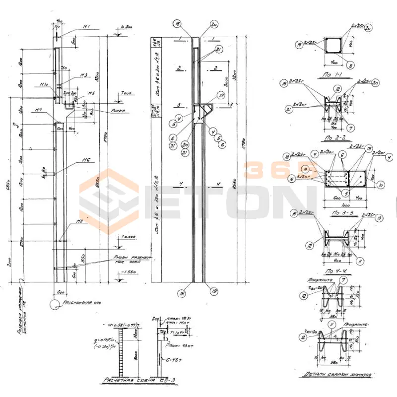 Колонны Серия КЭ 01-06 К III-3 б (КЭ 01-06)
