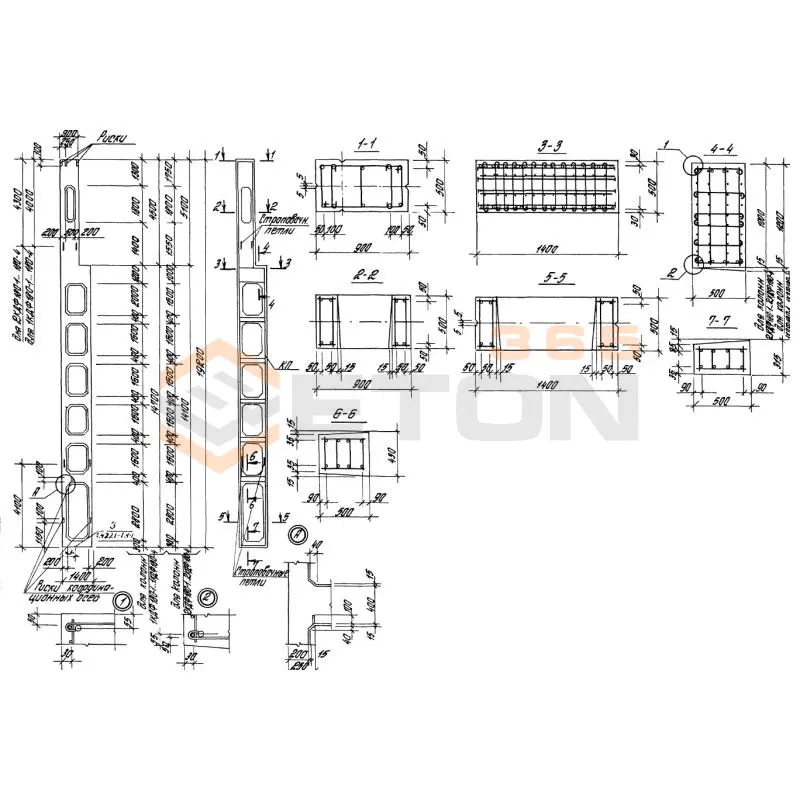 Колонны Серия 1.427.1-7 2КДФ 180-2 (1.427.1-7)