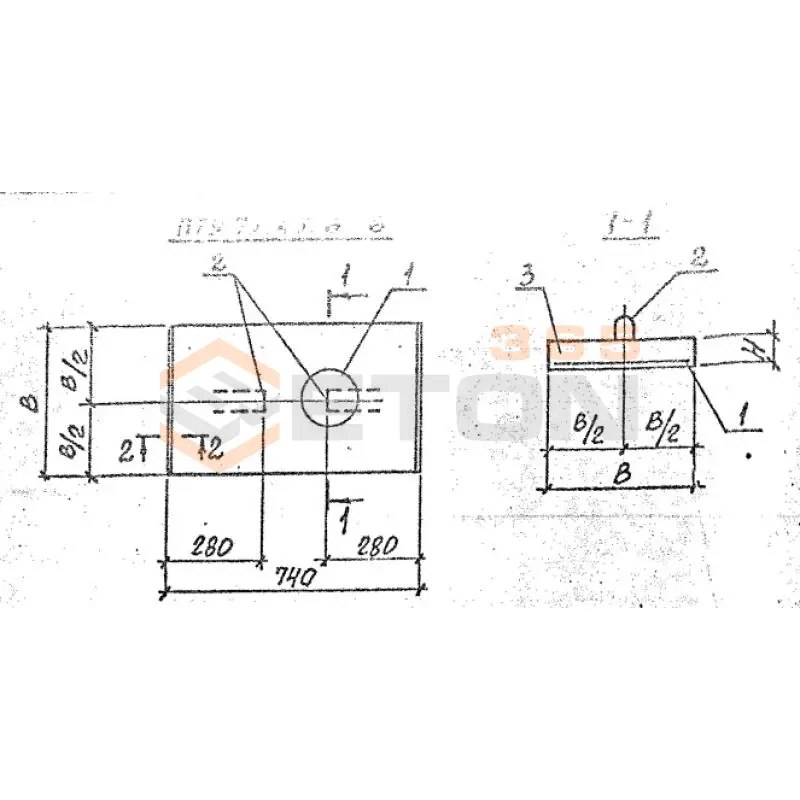 Плиты перекрытия каналов угловые ПТУ серия 3.006.1-8 ПТУ 75-45-6-6