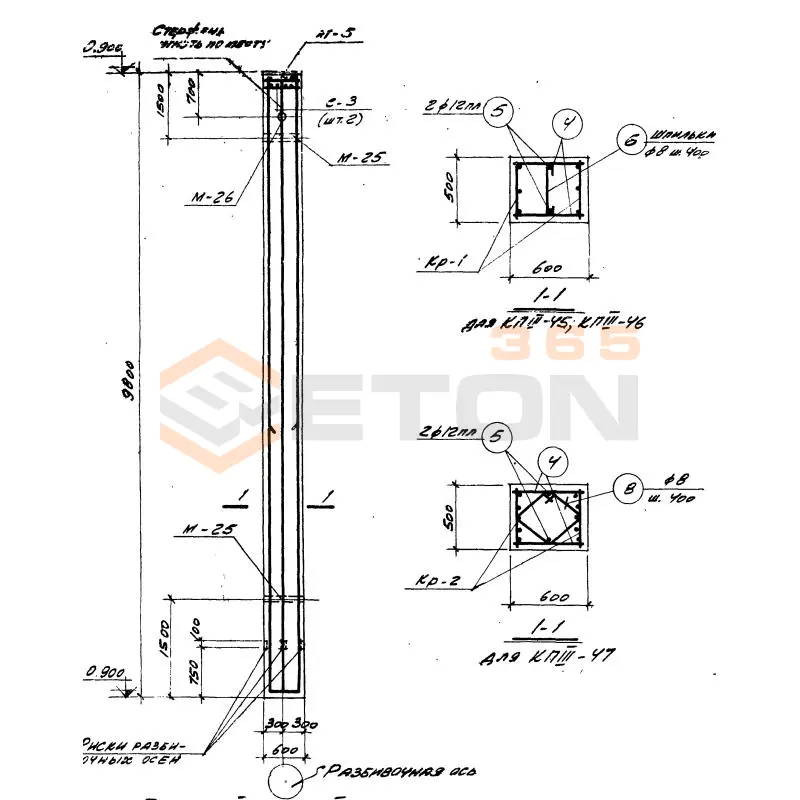 Колонны Серия КЭ 01-49 КП 3-47