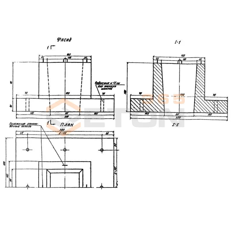 Фундаменты Серия 3.503-28 Ф 17 (3.503-28)