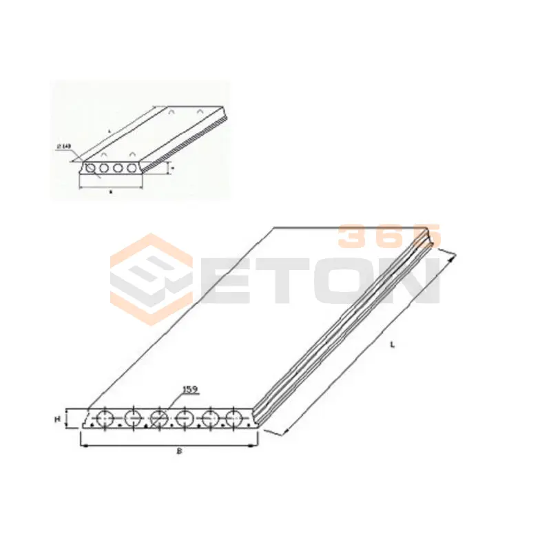 Плиты многопустотные с круглыми пустотами ГОСТ 26434-2015 2ПК 60-15-8 (ГОСТ 26434-2015)
