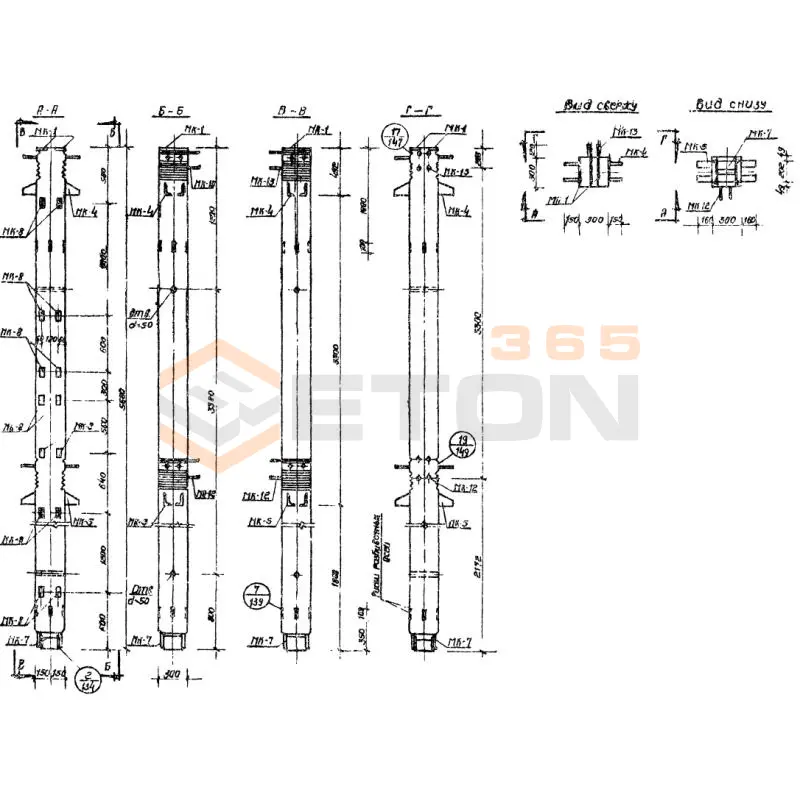 Колонны Серия ИИС 04-2 СКВ 1-13-51-3 (ИИС 04-2)