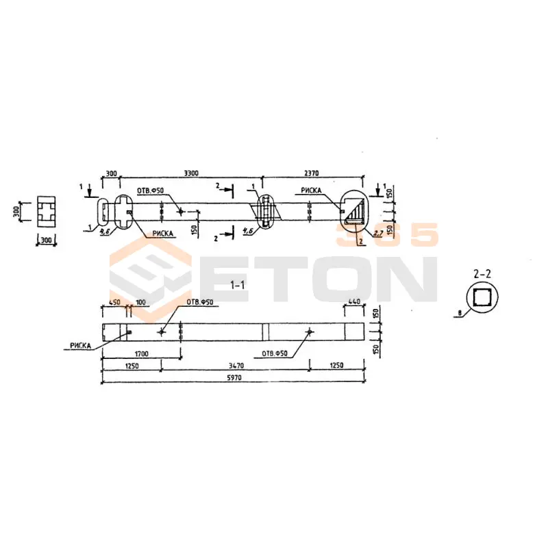 Колонны Серия 1.220.1-3м КД2Т 3-33-30,2 (1.220.1-3м)
