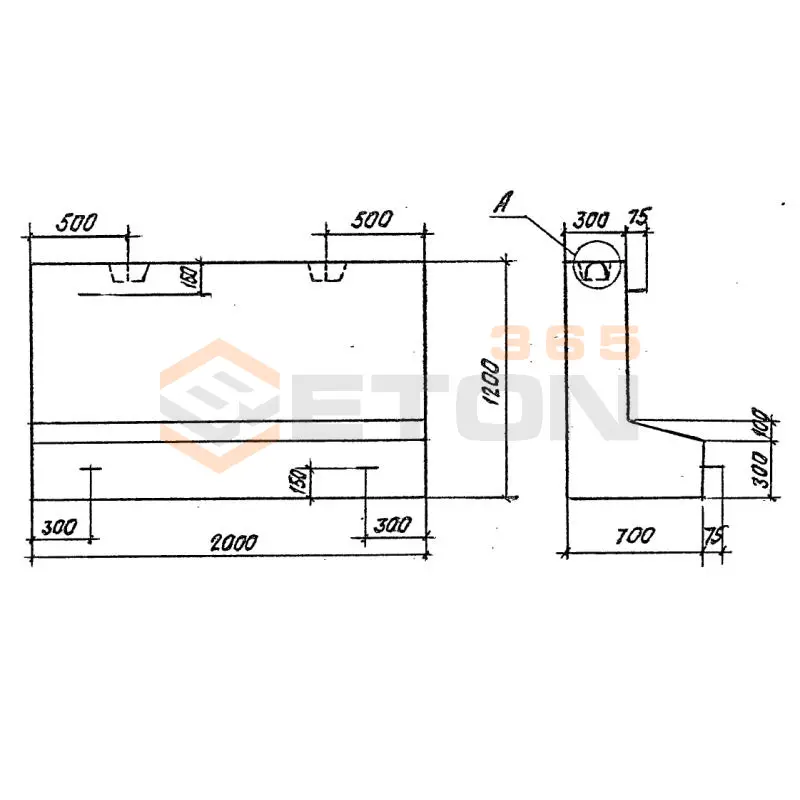 Блоки противофильтрационного экрана Шифр 2175 рч БЭ 1 (шифр 2175рч)