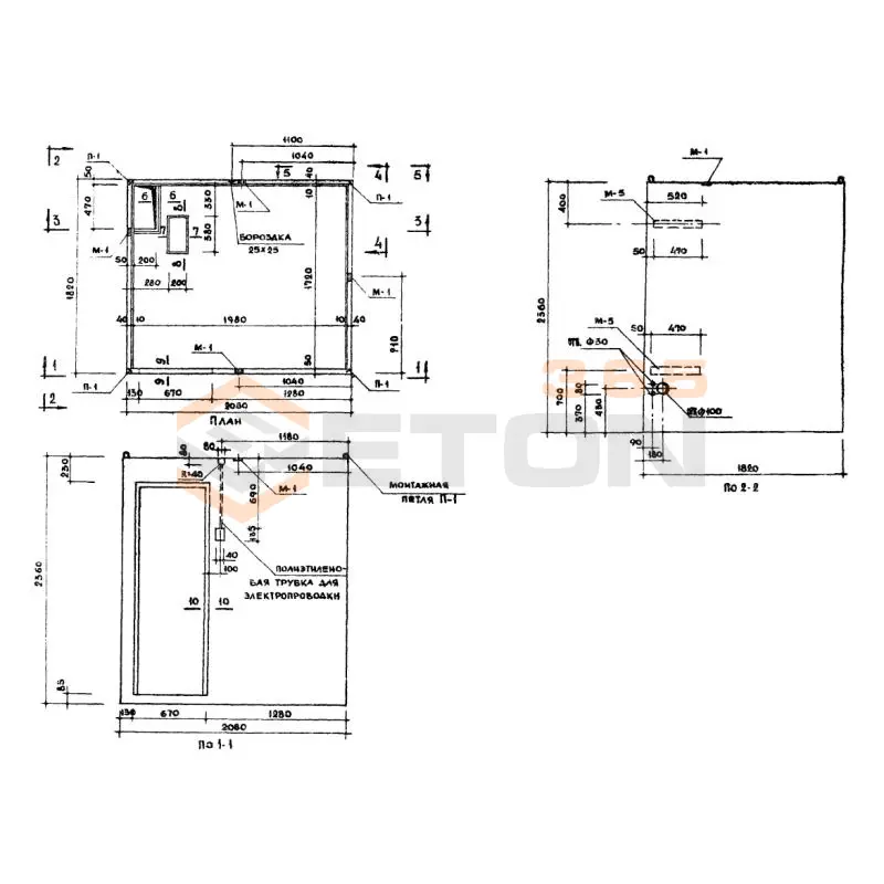 Кабины санитарно-технические типа "Колпак" Серия 1.188-5 СК 15 (1.188-5)