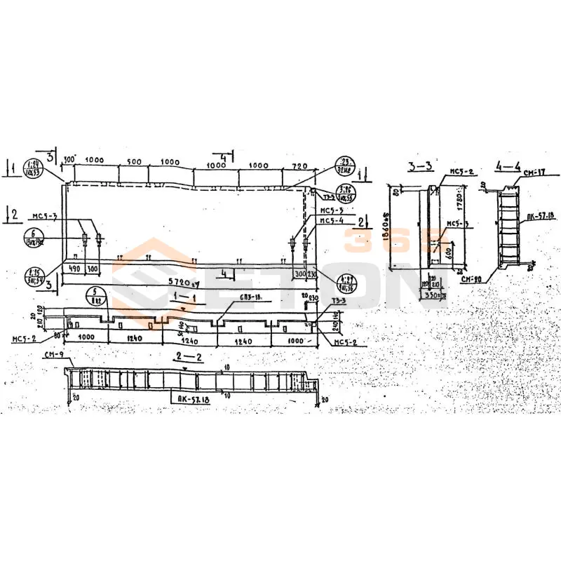 Панели наружных стен Серия 1.232 КЛ-2 НР 2-57-18-35 (1.232 КЛ-2)