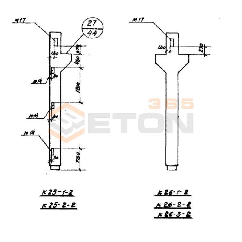 Колонны Серия ИИ 22-3 К 26-1-2 (ИИ 22-3)
