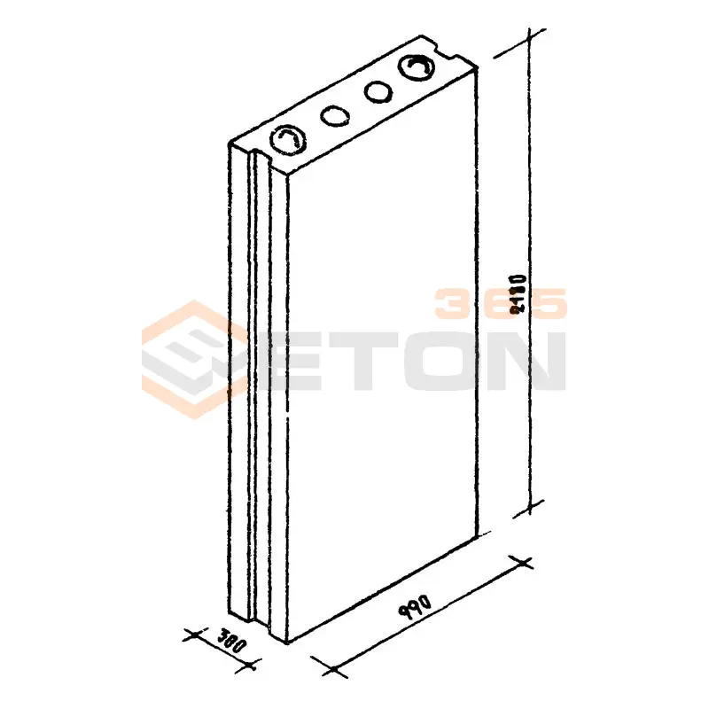 Блоки стеновые Серия 03-05 ВМС 4