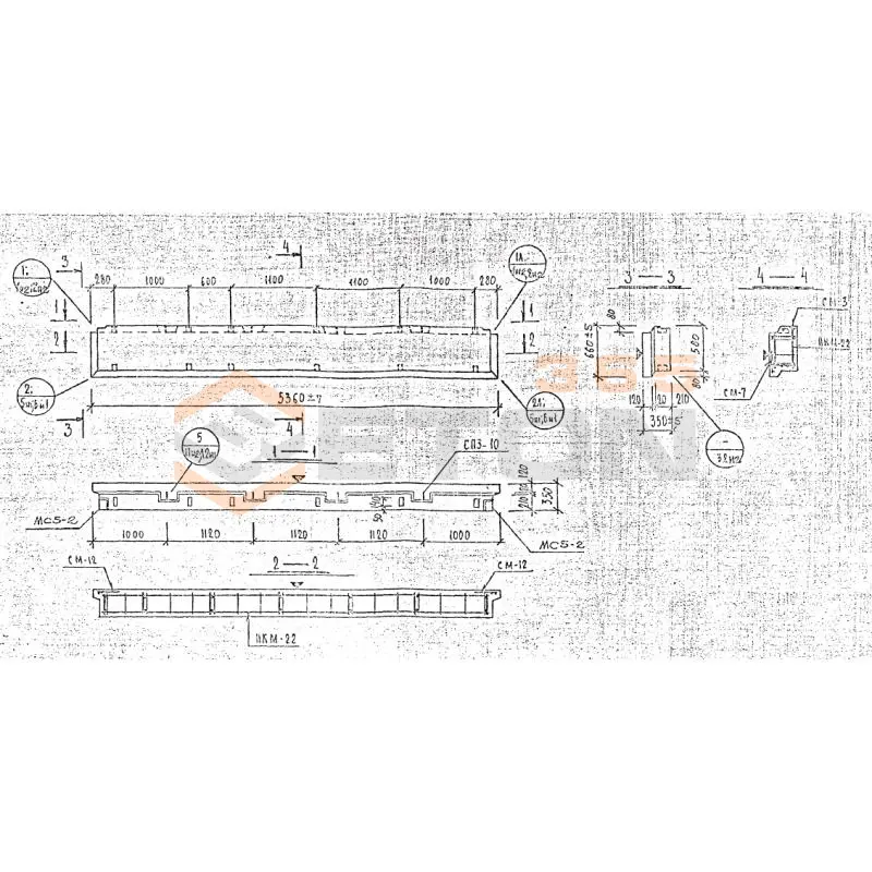Панели наружных стен Серия 1.232 КЛ-2 НР 1-54-6-35 м (1.232 КЛ-2)