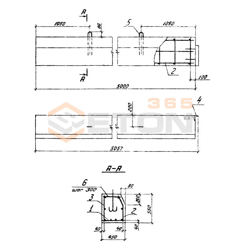 Упоры Серия 3.505.1-16 У 1 (3.505.1-16)