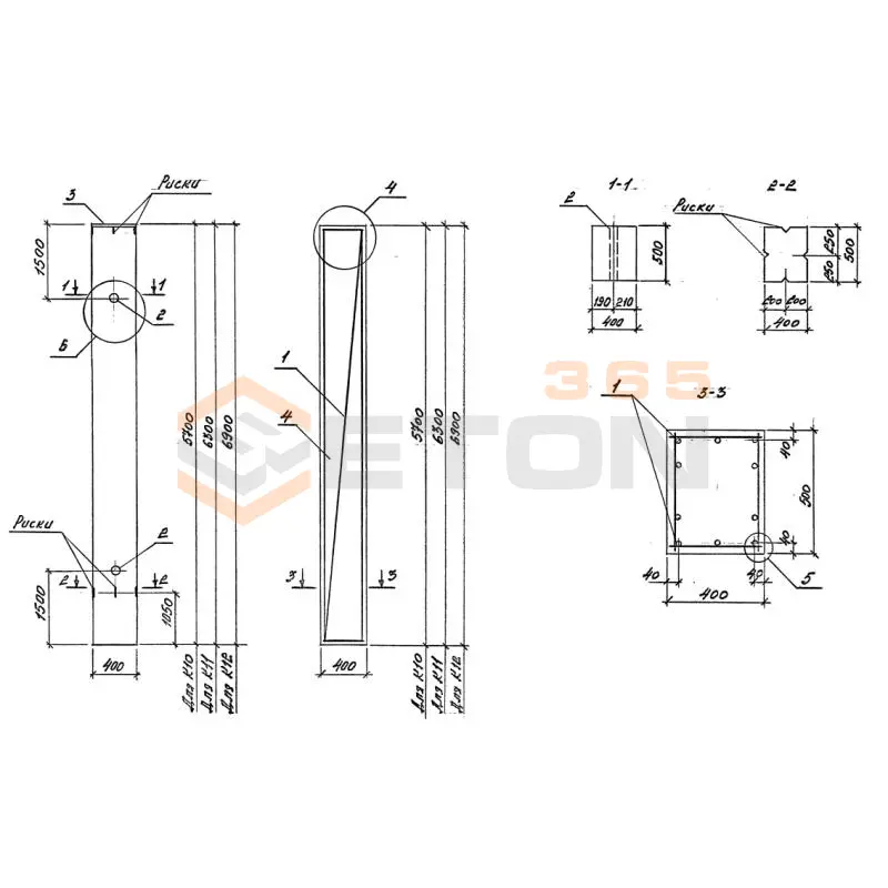 Колонны Серия 3.015-2/82 К 31-1 АтIVс