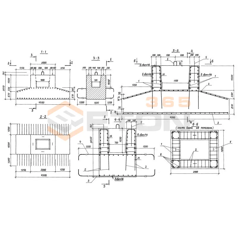 Блоки фундамента Серия 3.503.1-76 Ф 450-51-6