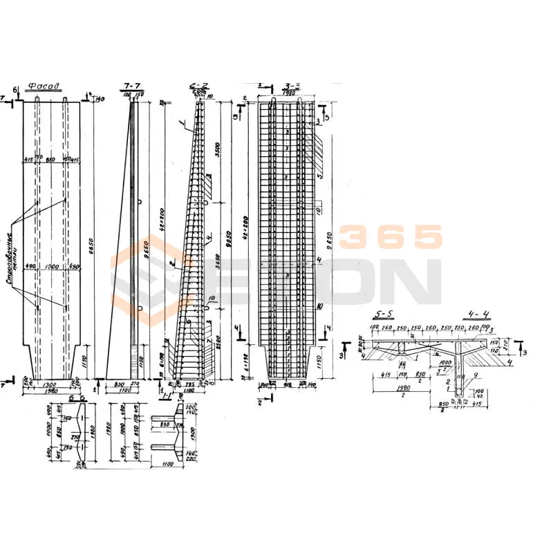 Стаканы фундаментные Серия 3.501.1-135 ФВ 10