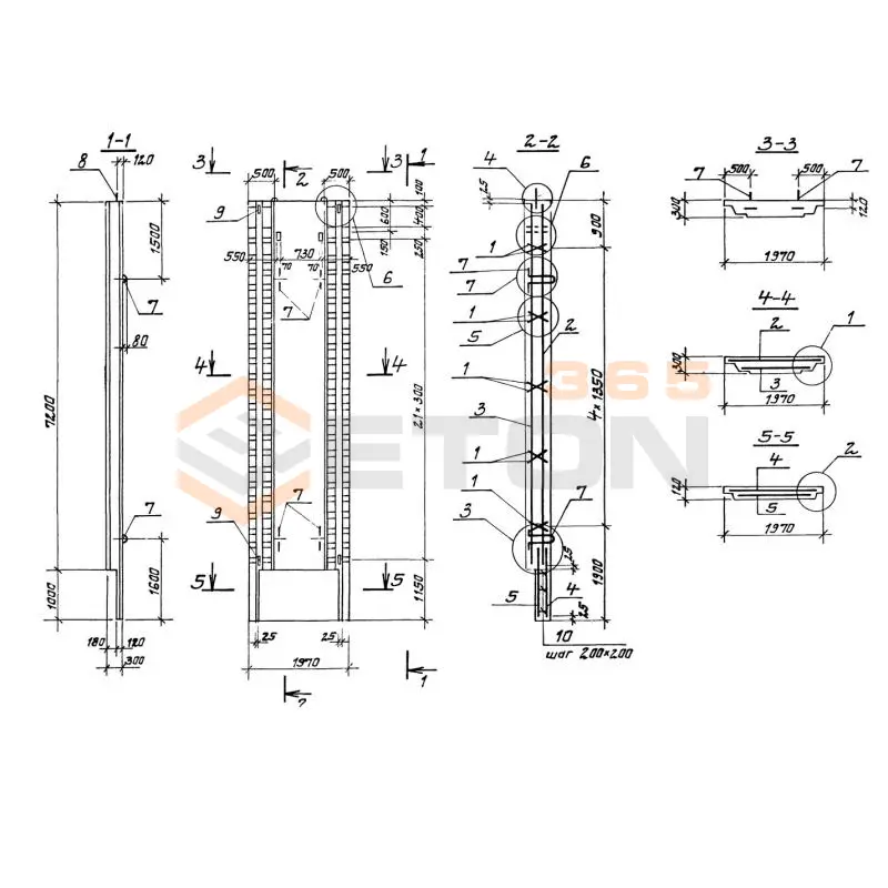 Панели стеновые Серия 3.902.1-12 3ПС 72-2 к