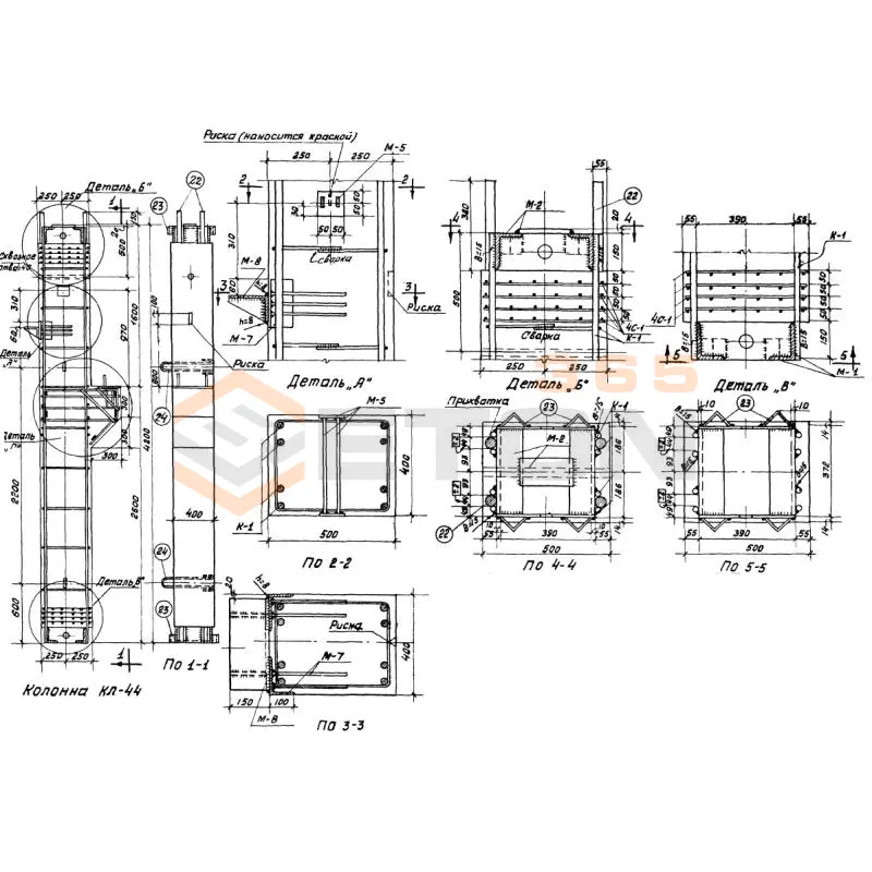 Колонны Серия МПЗ 01-01 КЛ 44 (МПЗ 01-01)
