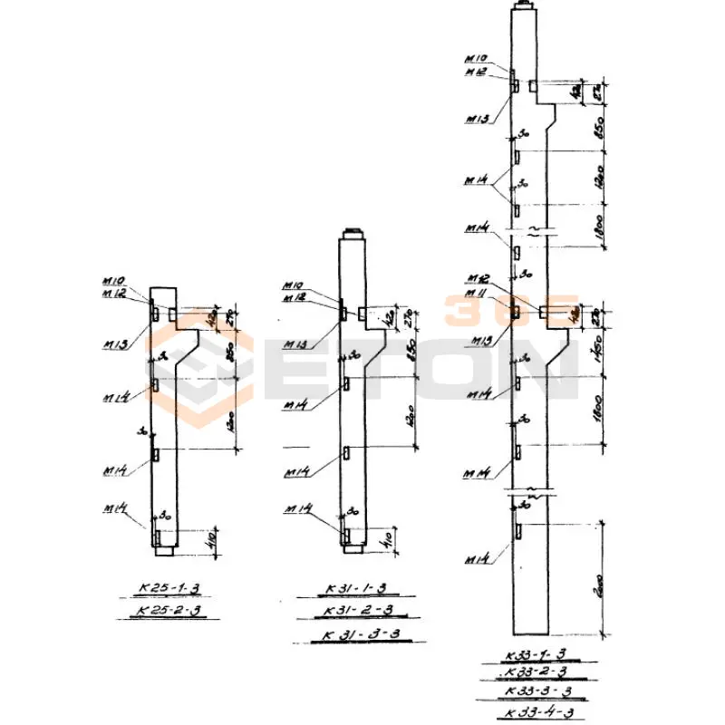 Колонны Серия ИИ 22-3 К 31-2-3 (ИИ 22-3)