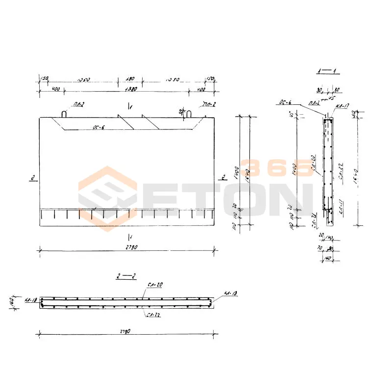 Панели опорные Серия ИИС 04-7 СЛС 28-17