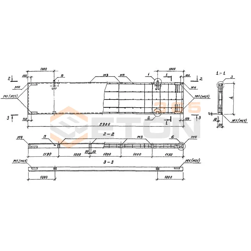 Панели стеновые Серия 1.432.1-34.94 ПС 60-18-1-2,32