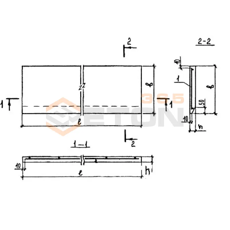 Накладные проступи для укладки на нижние и рядовые ступени маршей (1ЛН) Ступень 5 (+подступенок)