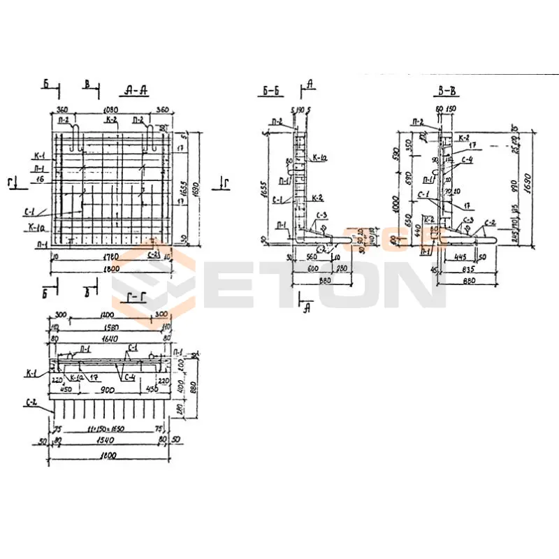 Блоки стеновые Альбом ПС 192 ДС 2 т